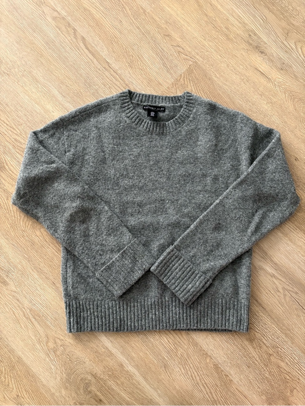 Sincerly Jules Gray Crewneck Sweater